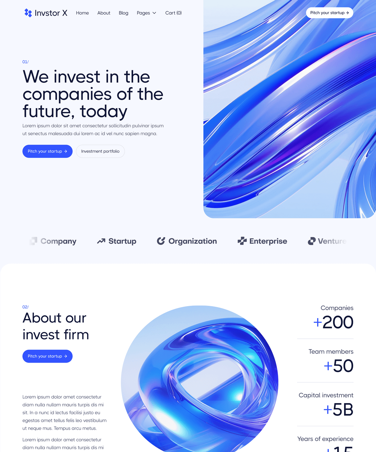 investor's website image